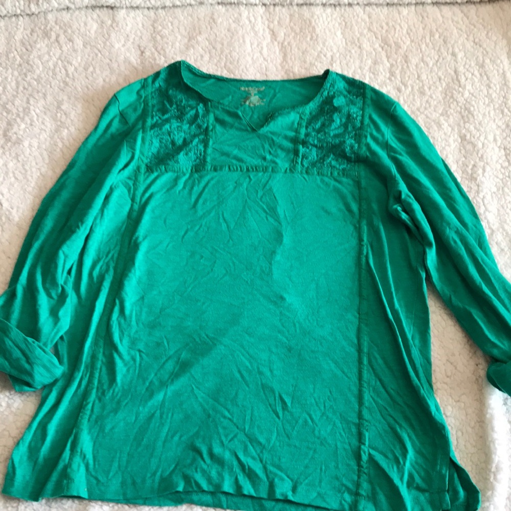 North Crest green long sleeve